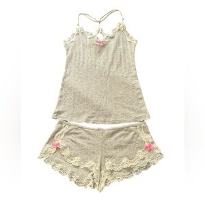 Victoria’s Secret Grey Knit Pj Set